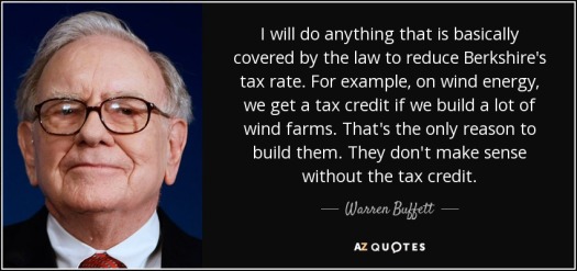 Warren Buffet on Wind Farms